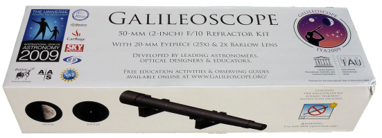 Galileoscoop als bouwpakket