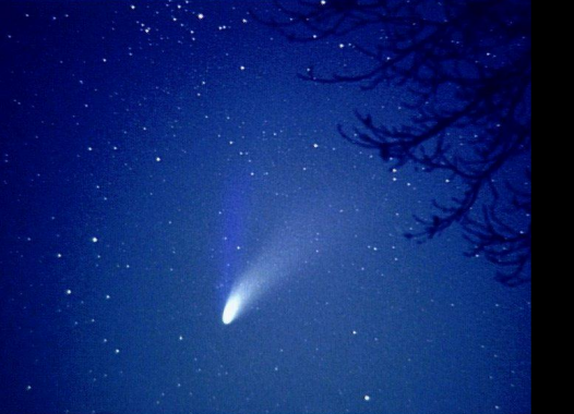 Komeet Hale-Bopp op 6 april 1997 - Foto Frank Deboosere